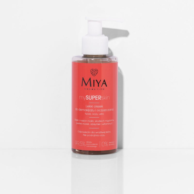 MIYA Cosmetics mySUPERskin Light makeup remover and cleansing oil for face, eyes and lips 140ml - MIYA Cosmetics - Vesa Beauty