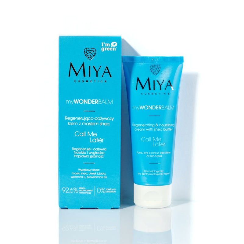 MIYA Cosmetics myWONDERBALM Call Me Later Regenerating & nourishing face cream with shea butter 75ml - MIYA Cosmetics - Vesa Beauty