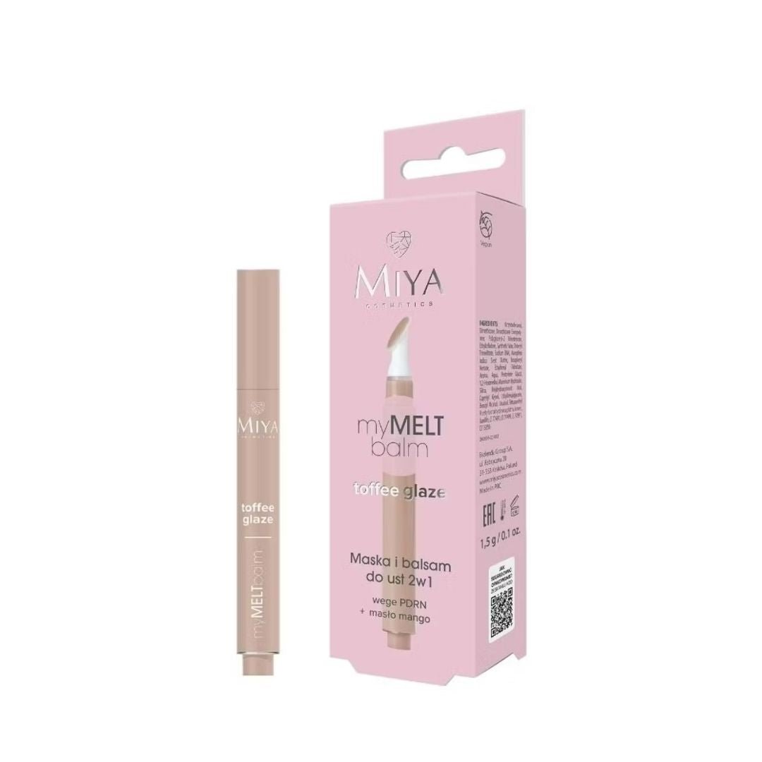 MIYA myMELTbalm 2in1 Lip Mask and Balm - Toffee Glaze 1.5g - MIYA Cosmetics - Vesa Beauty
