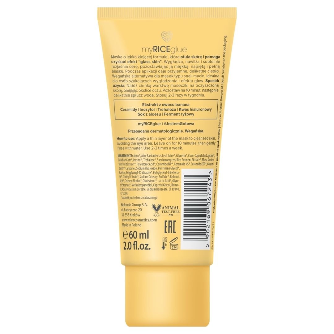 Miya myRICEglue Face Mask with Glow Booster Effect 60ml - MIYA Cosmetics - Vesa Beauty