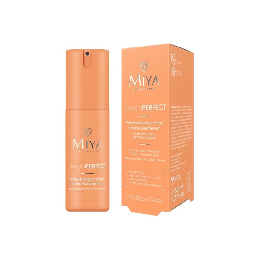 Miya peachPERFECT Illuminating Lotion with Beta‑Carotene 50ml - MIYA Cosmetics - Vesa Beauty