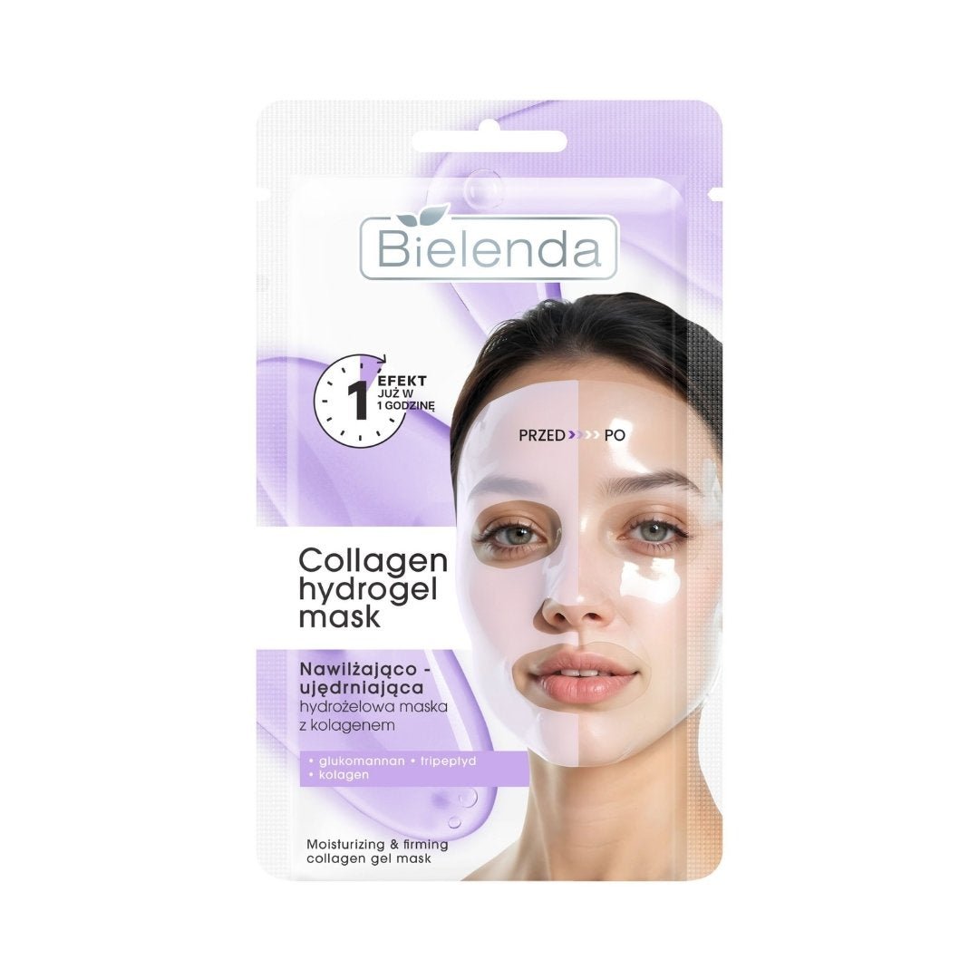 Moisturising & Firming Collagen Hydrogel Mask 1pc - Bielenda - Vesa Beauty