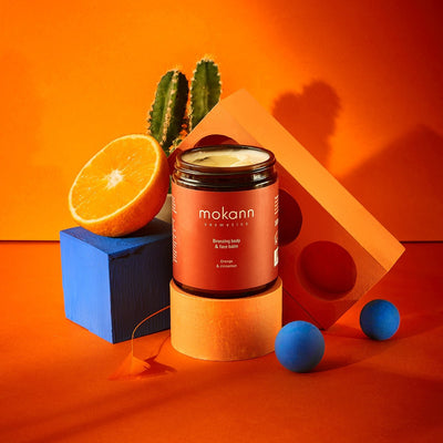 Mokann Bronzing body & face Balm - Orange & Cinnamon 180ml - Mokosh - Vesa Beauty