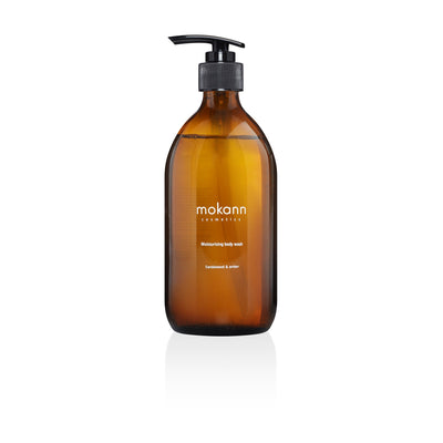Mokann Moisturizing body wash gel Sandalwood & Amber 500g - Mokosh - Vesa Beauty