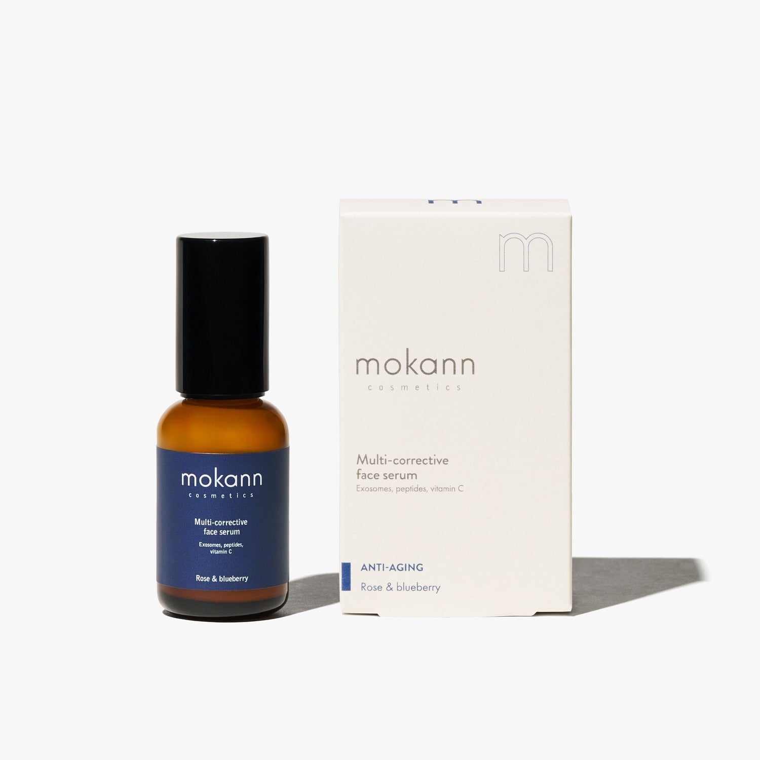 Mokann Multi - correcting Face Serum with Exosomes - ROSE & BLUEBERRY 30ml - Mokann - Vesa Beauty