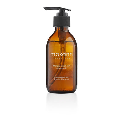 Mokann Shampoo for Dull Hair with Dry Ends GREEN TEA & BERGAMOT 200ml - Mokosh - Vesa Beauty