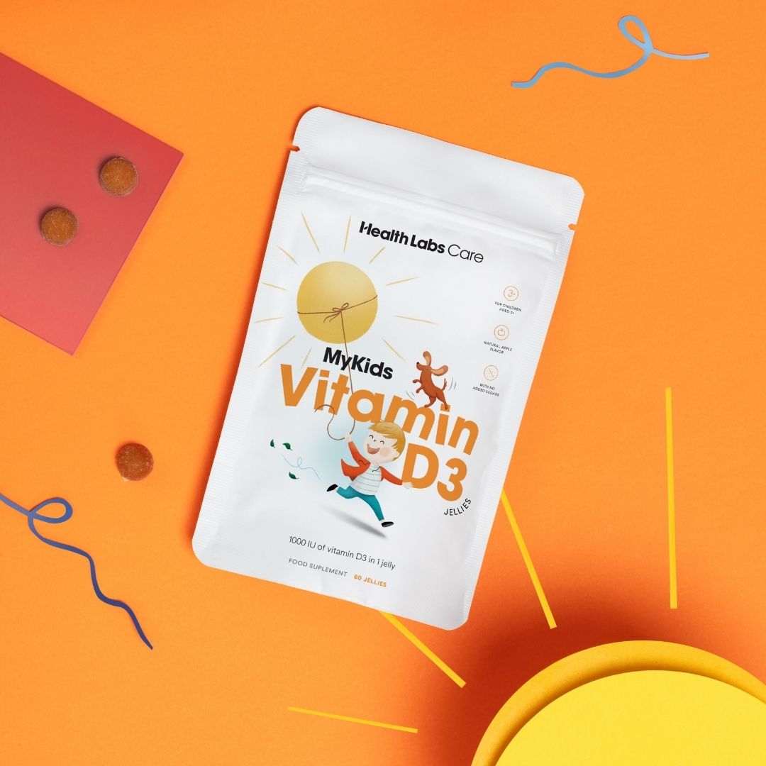 MyKids Vitamin D3 gummies - Vegan vitamin D gummies for children 60pcs - HealthLabs Care - Vesa Beauty