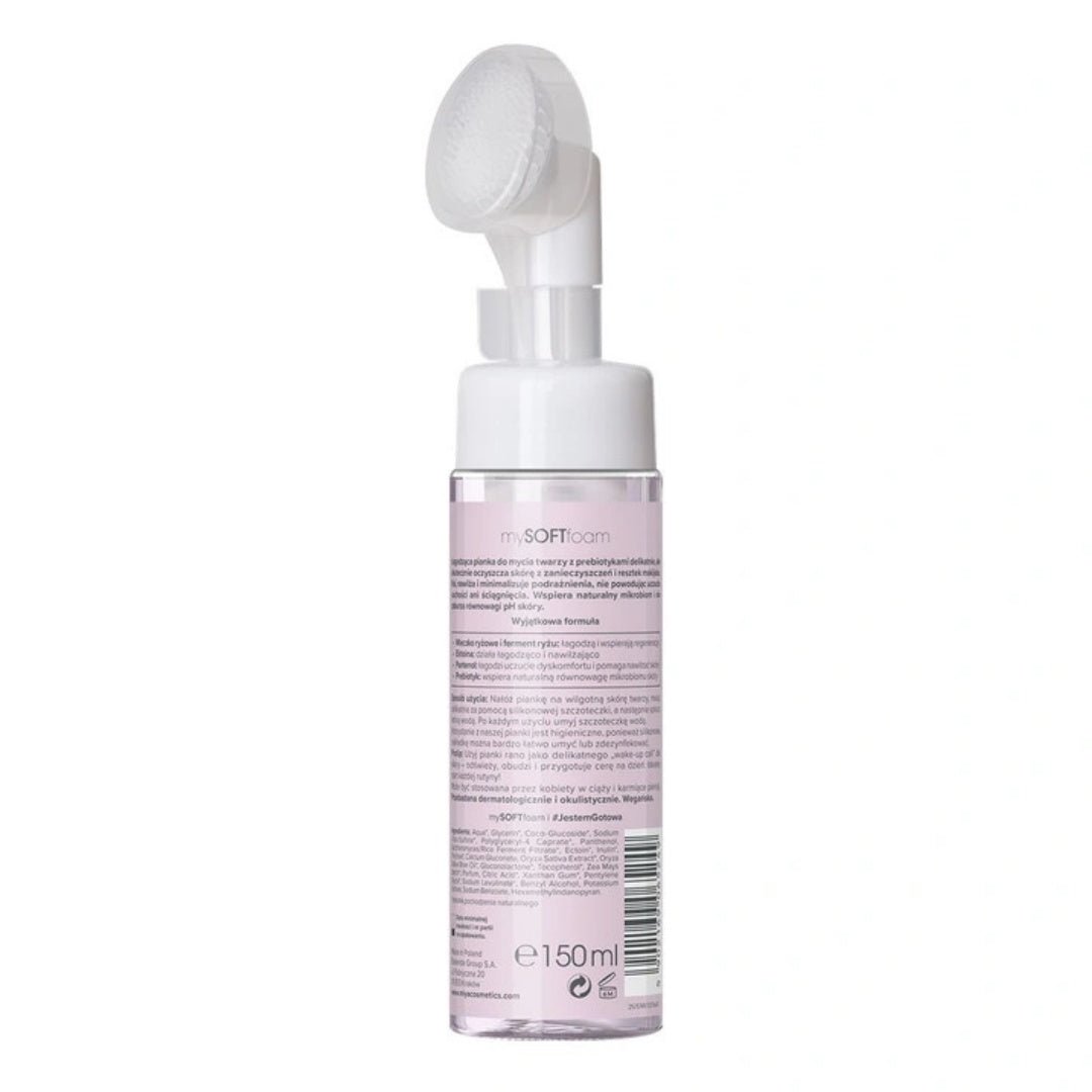 mySOFTfoam Soothing face cleansing foam with prebiotics 150ml - MIYA Cosmetics - Vesa Beauty