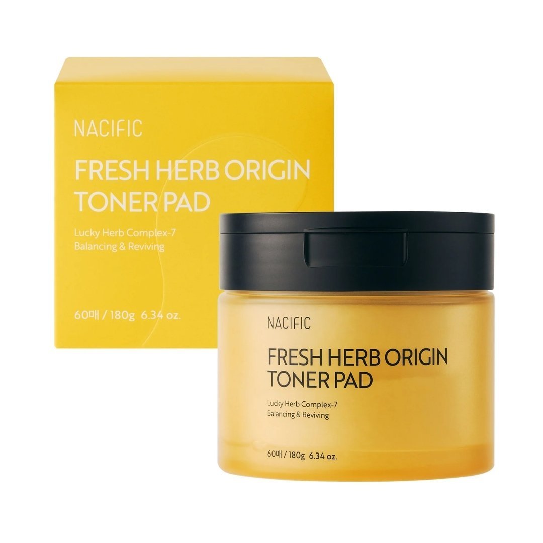 🎁 NACIFIC FRESH HERB Origin Toner Pad - Balancing & Reviving 180ml (60pcs) (100% off) - NACIFIC - Vesa Beauty