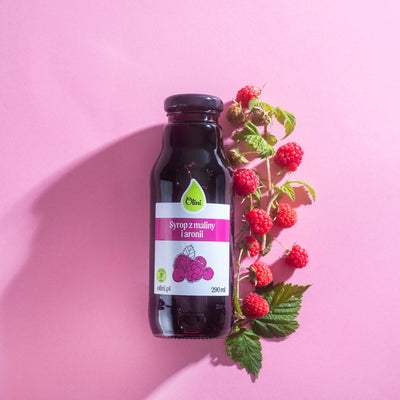 Olini Raspberry & chokeberry syrup - Olini - Vesa Beauty