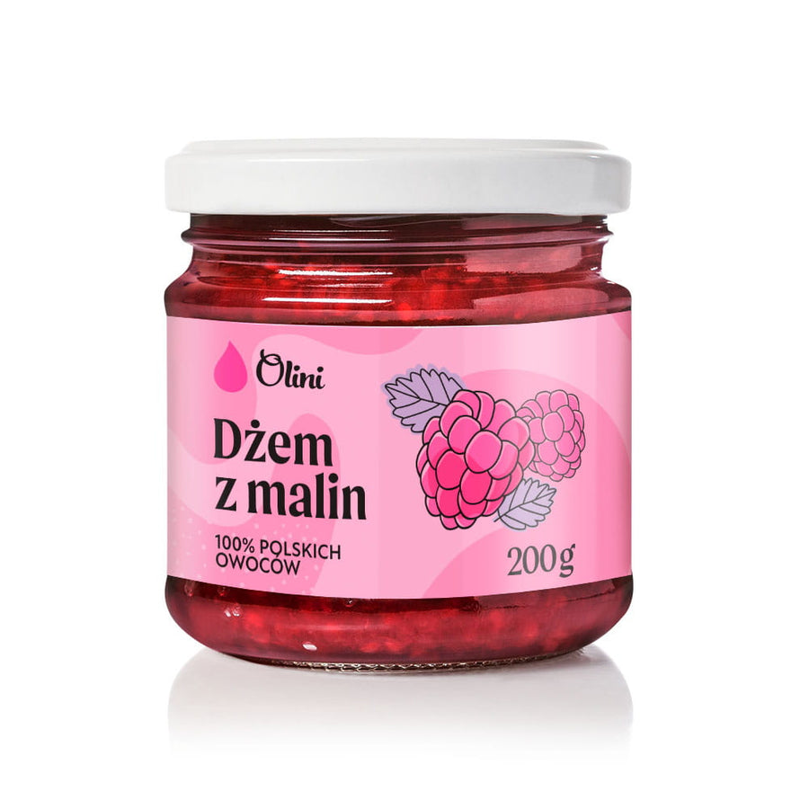 Olini Raspberry jam 200g - Olini - Vesa Beauty