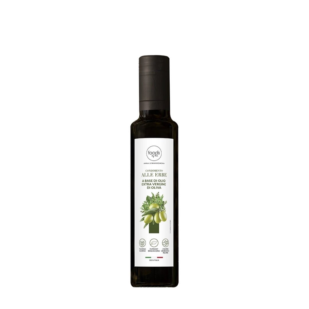 Olive oil - Condimento Alle Erbe A Base Di Olio Extra Vergine Di Oliva 250ml - Foods by Ann - Vesa Beauty