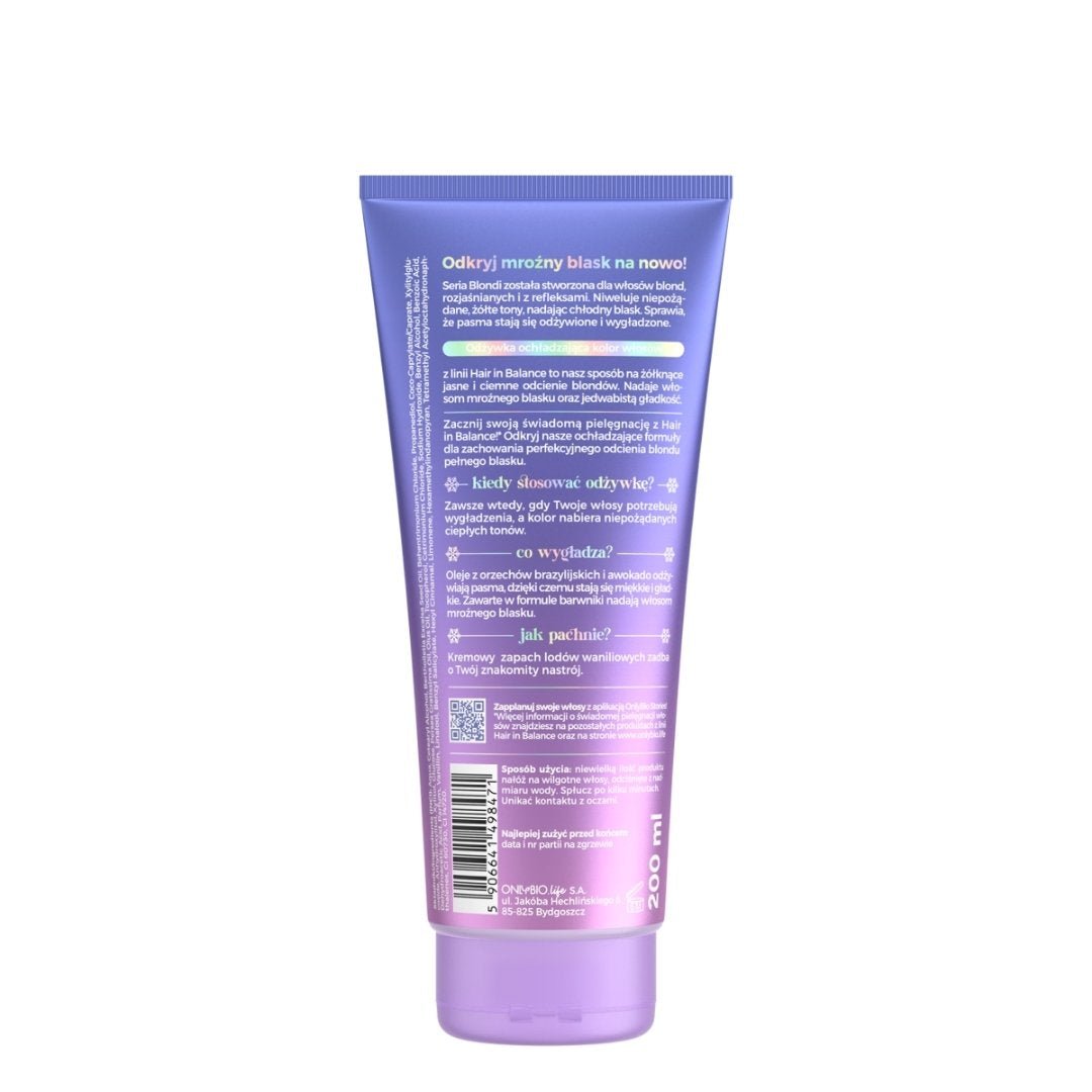 OnlyBio BLONDI Colour - Cooling Conditioner 200ml - OnlyBio - Vesa Beauty