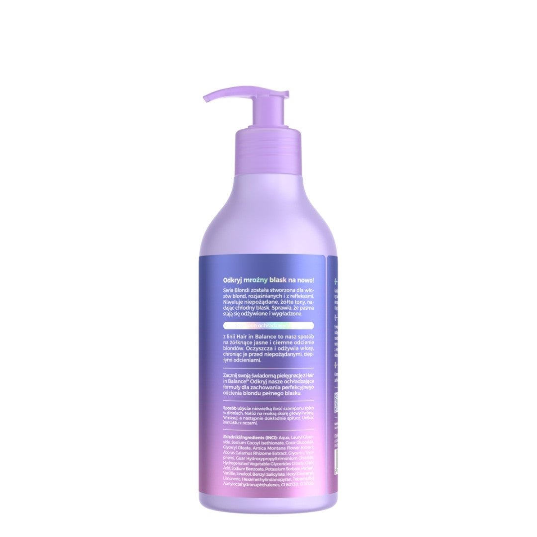 OnlyBio BLONDI Hair Colour Cooling Shampoo 400ml - OnlyBio - Vesa Beauty