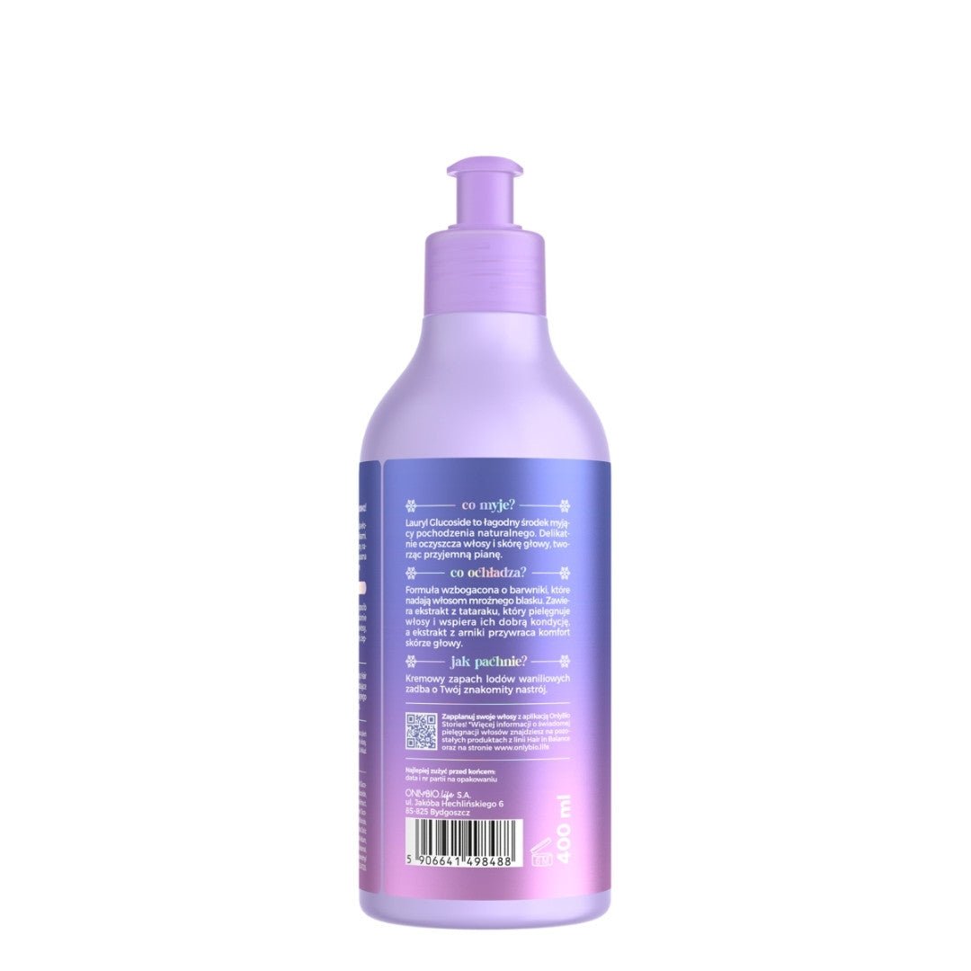 OnlyBio BLONDI Hair Colour Cooling Shampoo 400ml - OnlyBio - Vesa Beauty