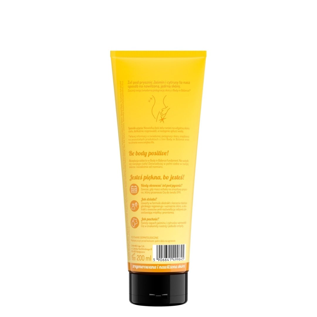 OnlyBio Body in Balance - JASMINE &amp; CITRUS Shower Gel 200ml - OnlyBio - Vesa Beauty