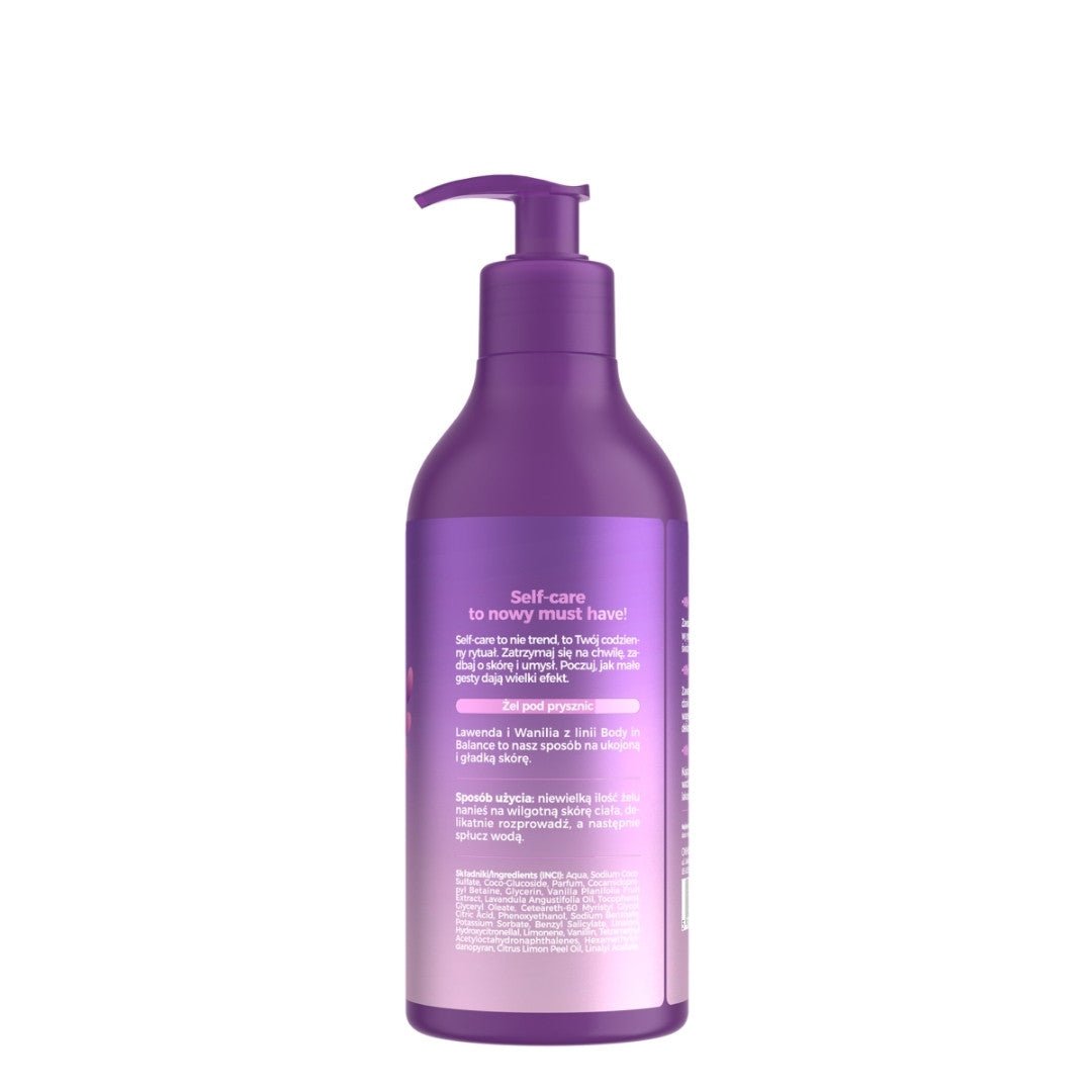 OnlyBio Body in Balance - LAVENDER &amp; VANILLA Shower Gel 400ml - OnlyBio - Vesa Beauty