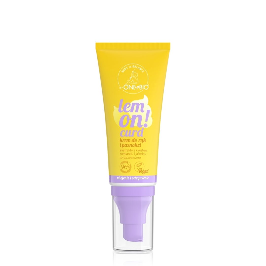 OnlyBio Body in Balance - LEMON CURD Hand & Nail Cream 50ml - OnlyBio - Vesa Beauty