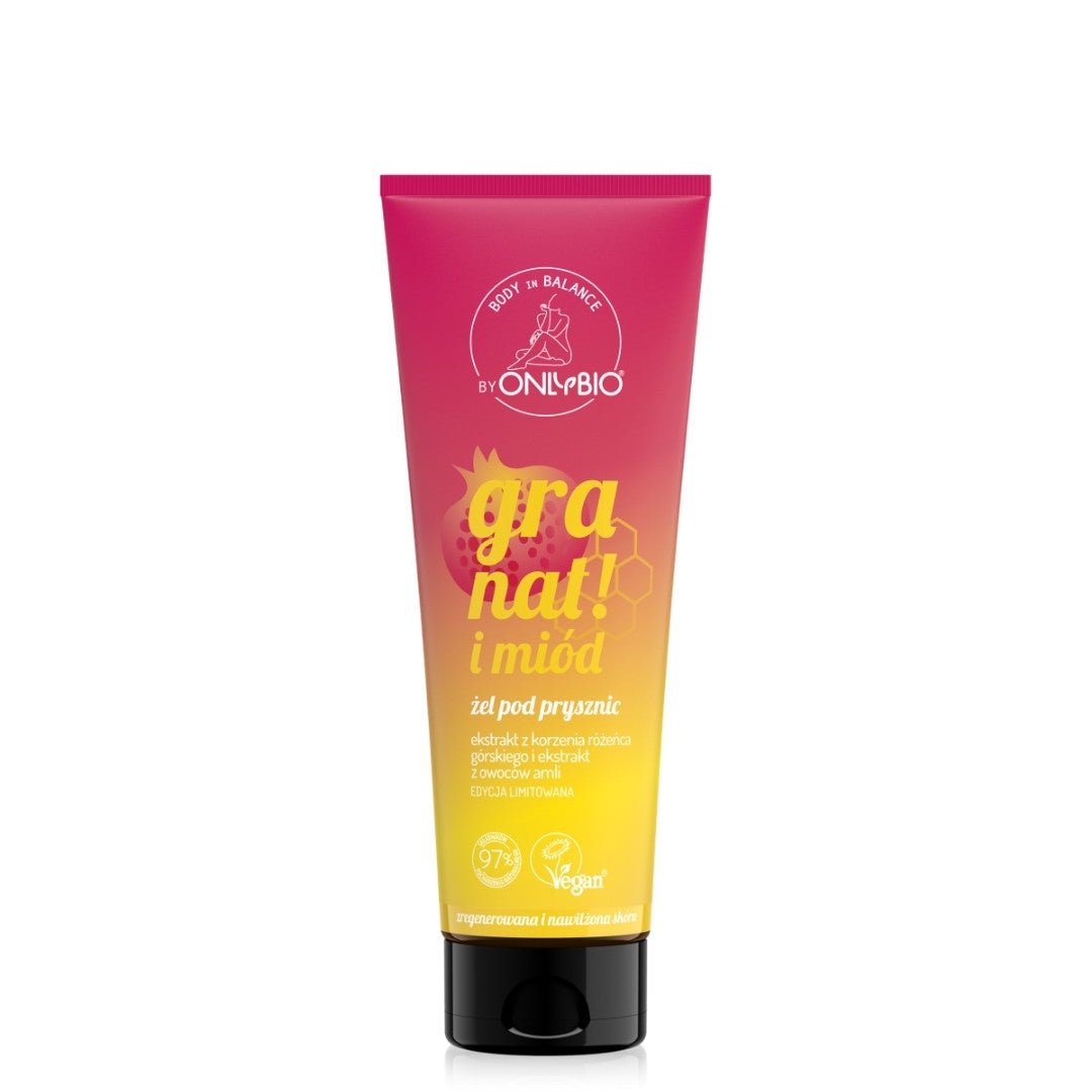 OnlyBio Body in Balance - POMEGRANATE &amp; HONEY Shower Gel 200ml - OnlyBio - Vesa Beauty