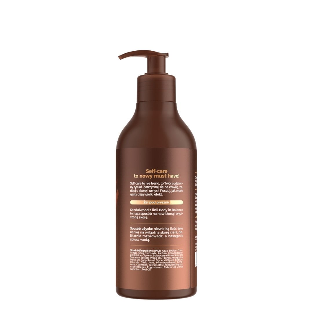 OnlyBio Body in Balance - SANDALWOOD Shower Gel 400ml - OnlyBio - Vesa Beauty