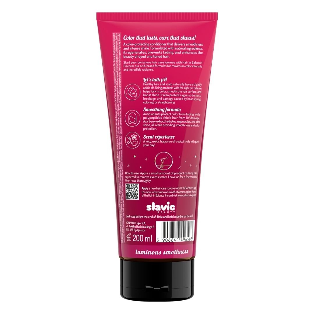 OnlyBio COLOR Conditioner for vibrant hair color 200ml EN - OnlyBio - Vesa Beauty