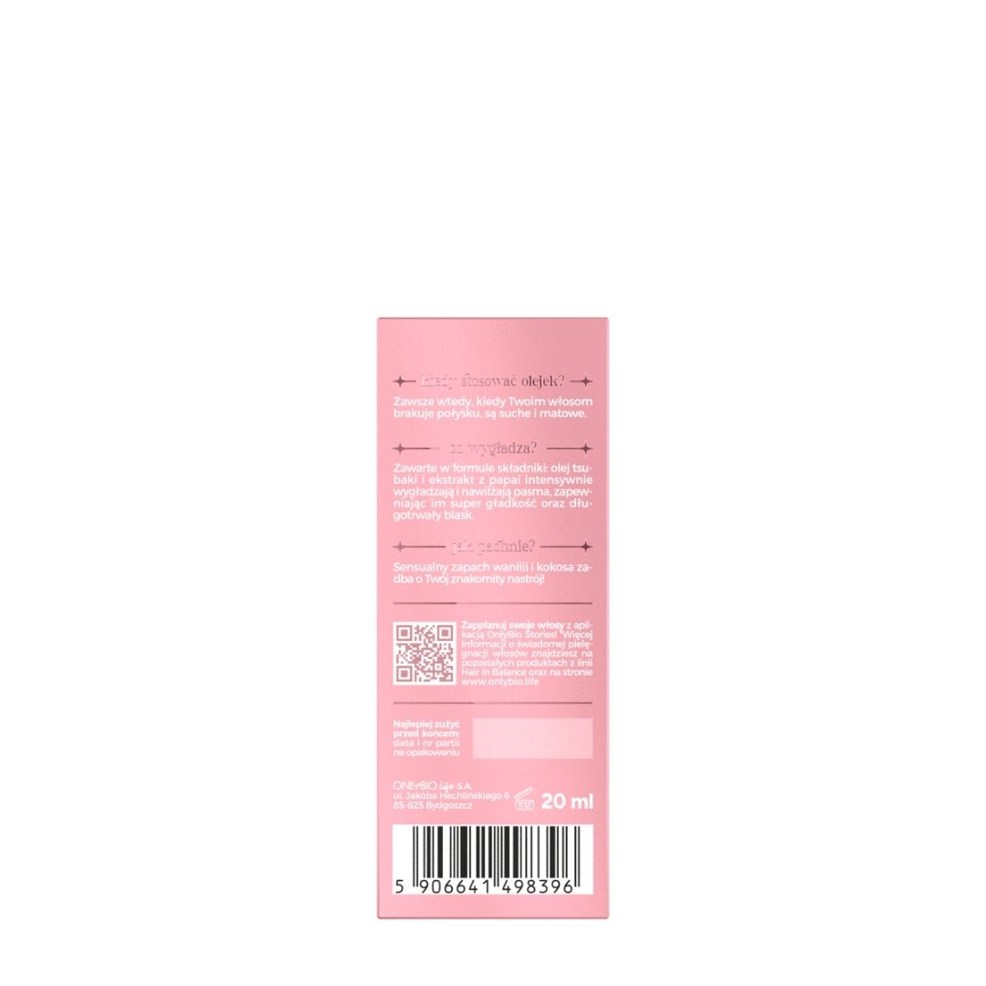 OnlyBio GLOSS Smoothing oil with a radiant finish 20ml - OnlyBio - Vesa Beauty