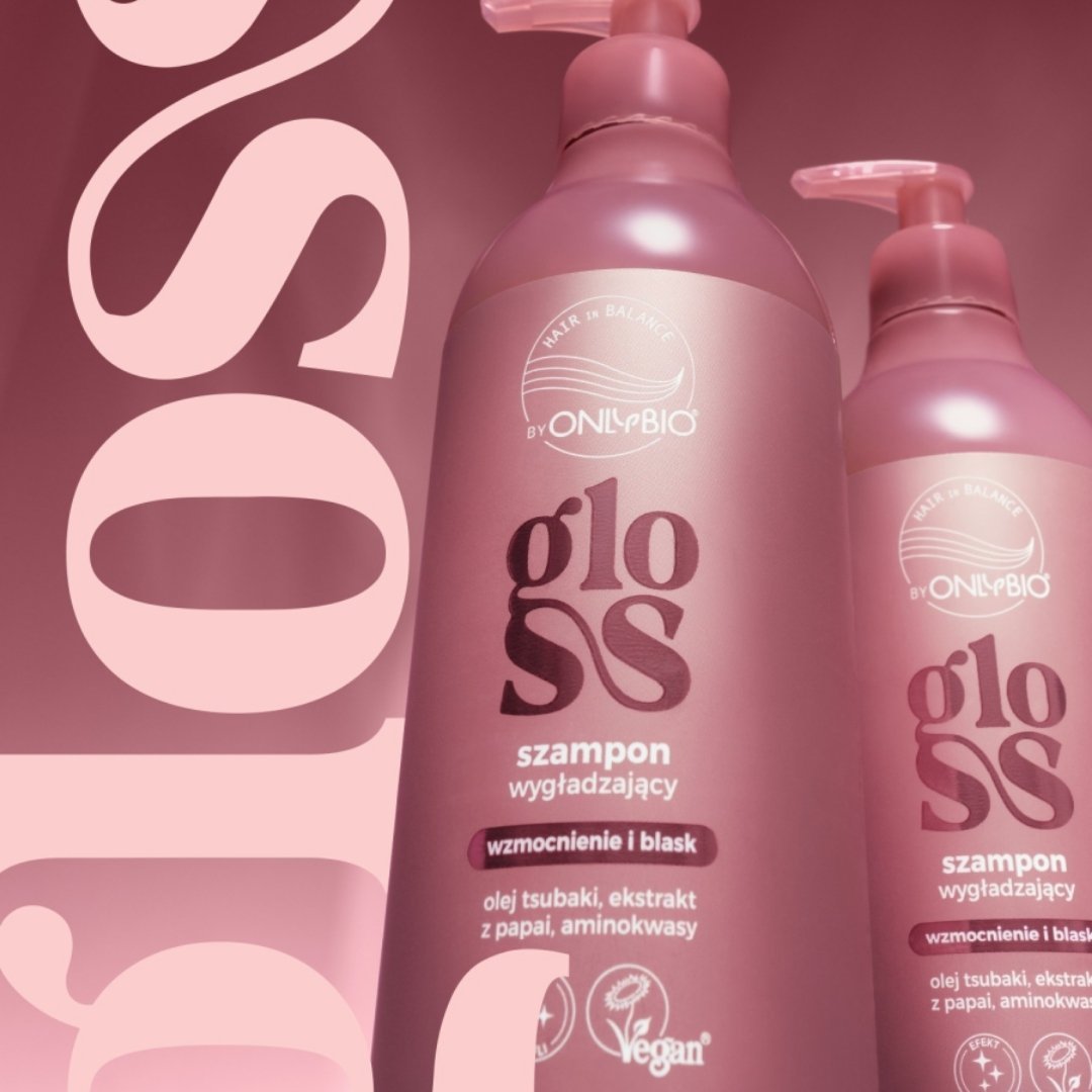 OnlyBio GLOSS Smoothing shampoo 400ml - OnlyBio - Vesa Beauty