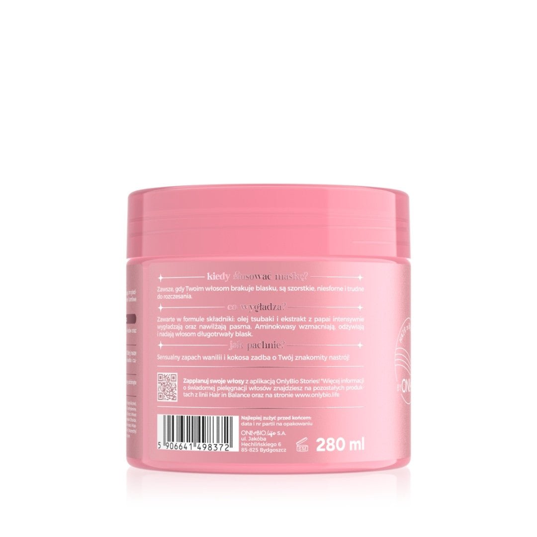 OnlyBio GLOSS Smoothing & Strengthening Mask 280ml - OnlyBio - Vesa Beauty