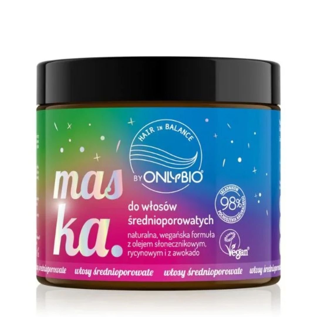 OnlyBio Hair Balance Mask for Medium Porosity Hair 400ml (PL) - OnlyBio - Vesa Beauty