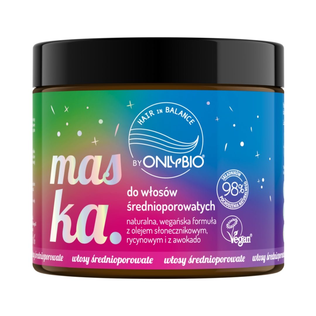 OnlyBio Hair Balance Mask for Medium Porosity Hair 400ml.. - OnlyBio - Vesa Beauty