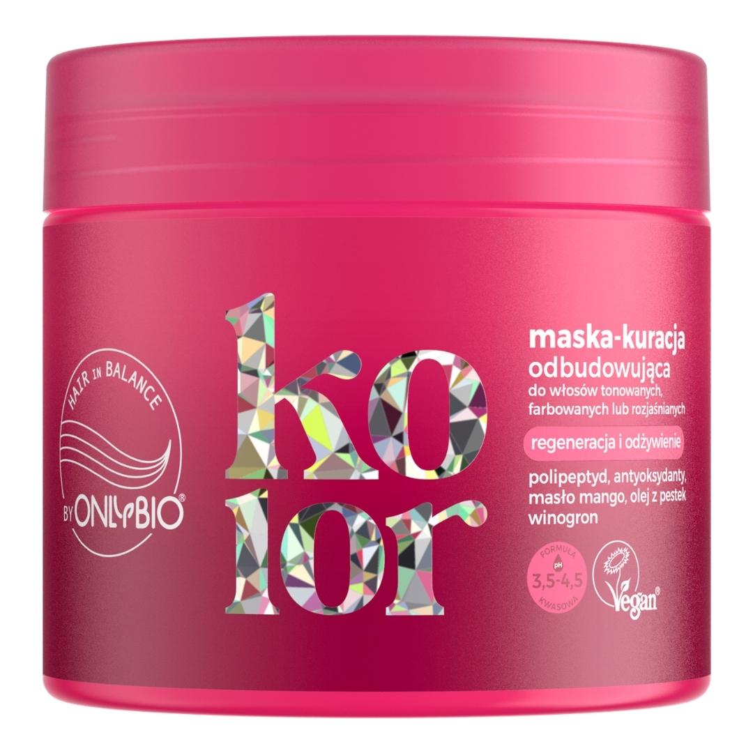 OnlyBio Hair in Balance COLOUR - Regenerating treatment mask for toned, coloured or bleached hair 280ml - OnlyBio - Vesa Beauty