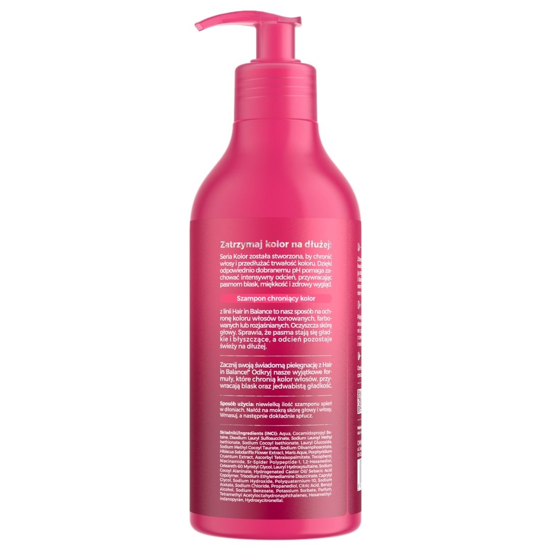 OnlyBio Hair in Balance COLOUR - Shampoo to protect the colour of toned, coloured and bleached hair  400ml