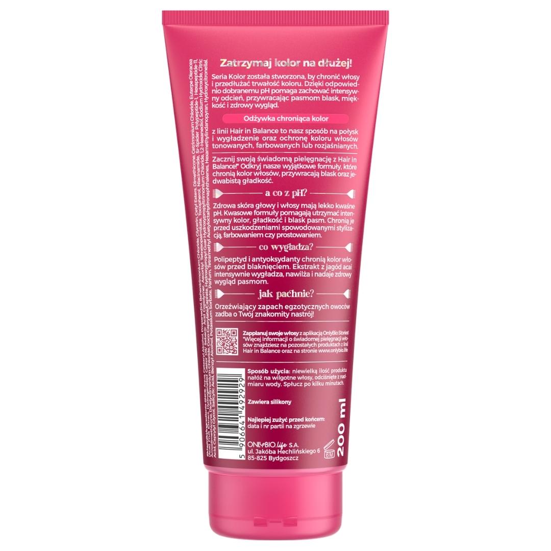 OnlyBio Hair in Balance COLOUR - Colour-Protecting Conditioner or toned, coloured or bleached hair 200ml
