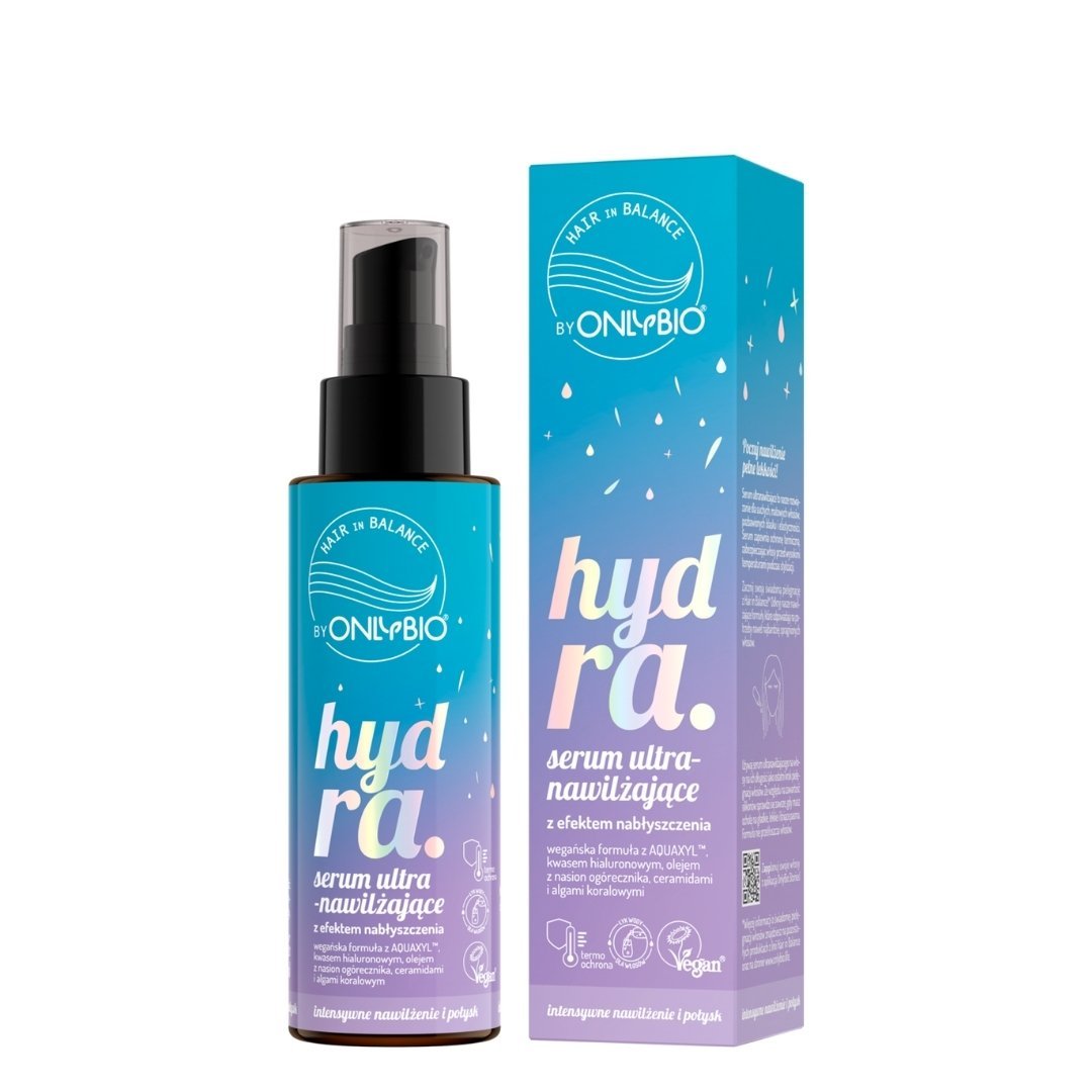 OnlyBio Hair in Balance HYDRA - Ultra - Moisturising Serum with Shine Effect 100ml - OnlyBio - Vesa Beauty