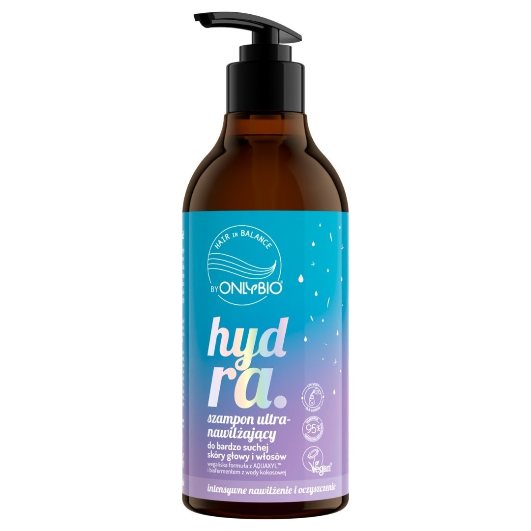 Onlybio Hair in Balance HYDRA Ultra - Moisturising Shampoo for Very Dry Scalp & Hair 400ml - OnlyBio - Vesa Beauty