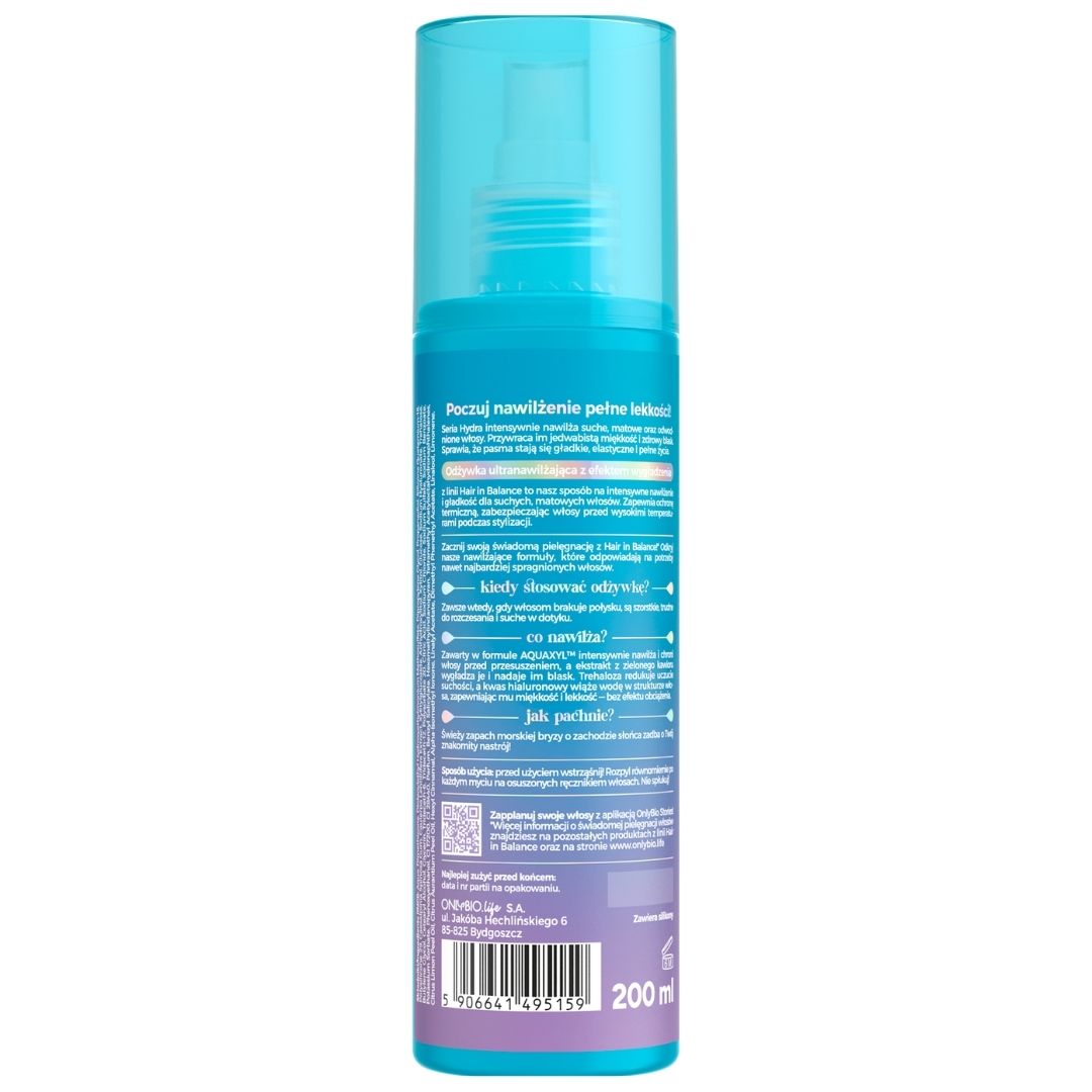 Hair in Balance HYDRA - Ultra-Moisturising Smoothing Conditioner 200ml