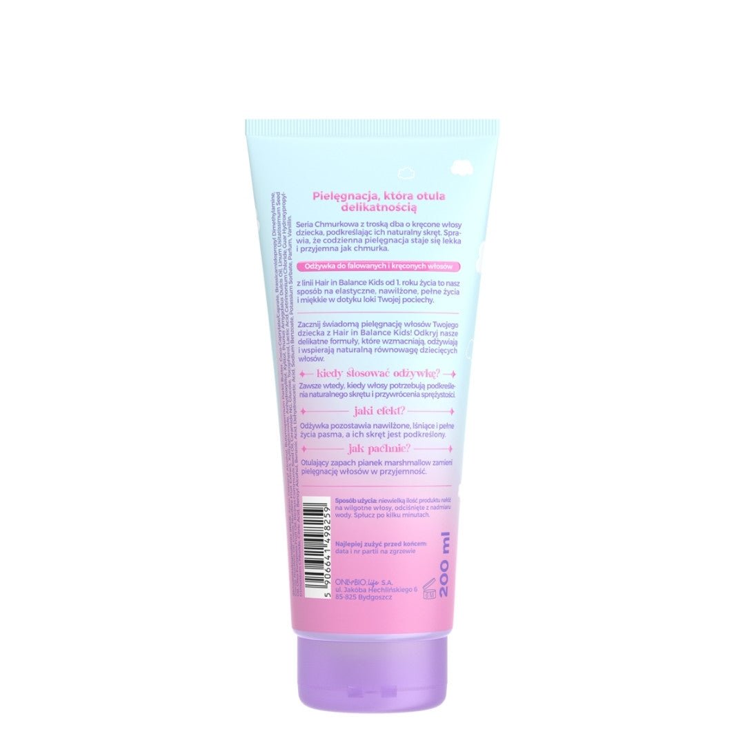 OnlyBio Hair in Balance Kids - CLOUDY Conditioner for wavy and curly hair 200ml - OnlyBio - Vesa Beauty