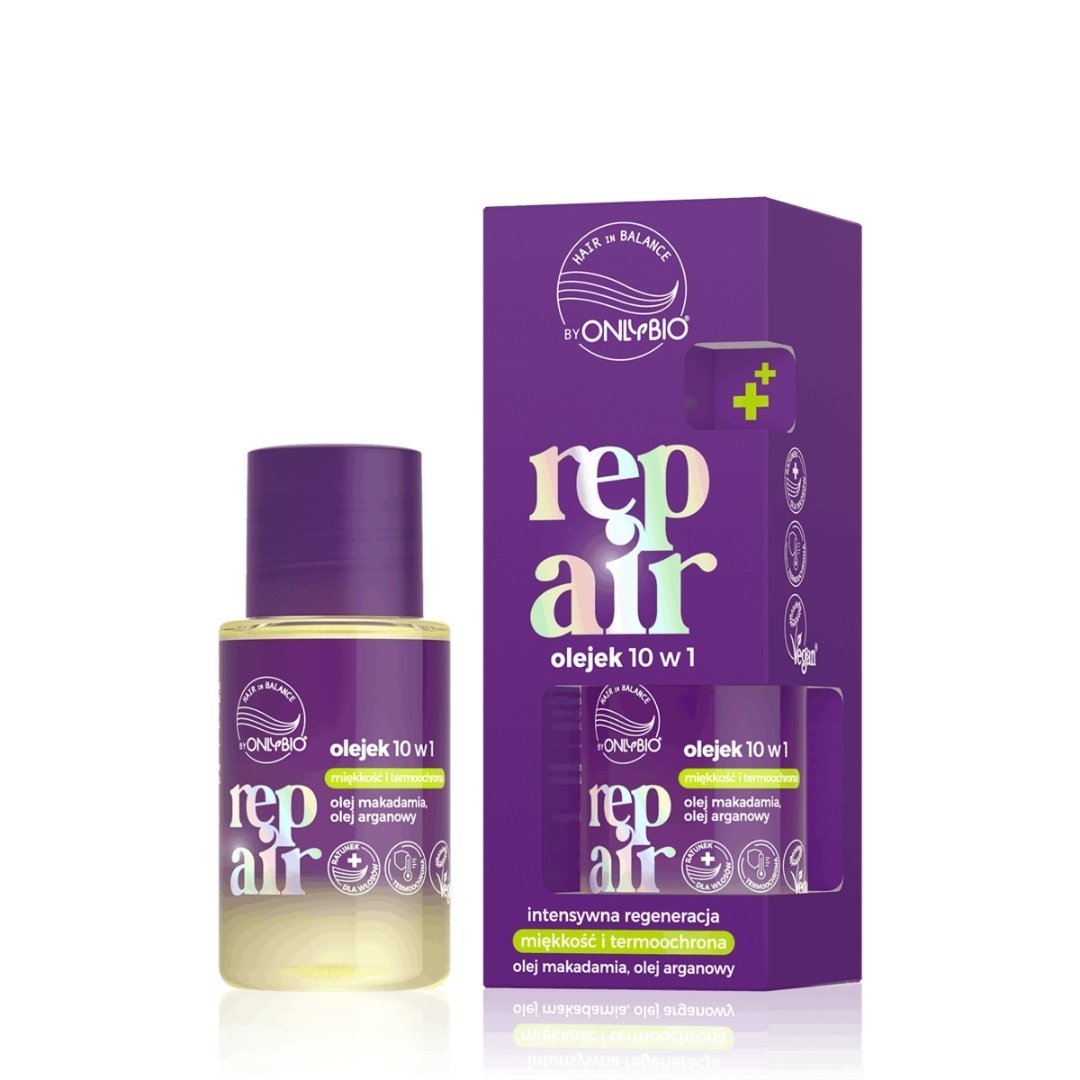 OnlyBio REPAIR 10in1 Hair Oil: intensive regeneration 20ml - OnlyBio - Vesa Beauty