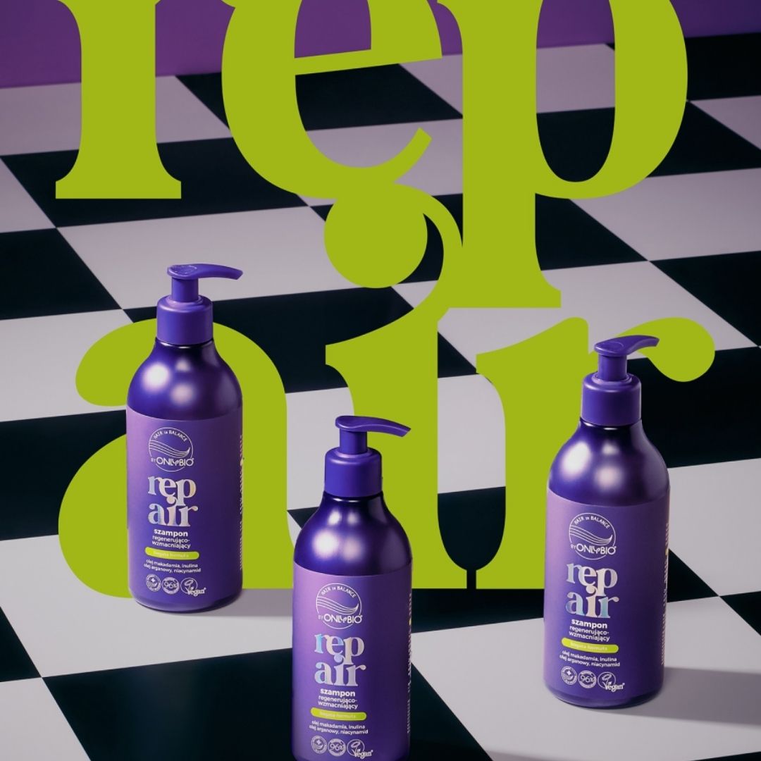 OnlyBio REPAIR Regenerating & Strengthening Shampoo 400ml - OnlyBio - Vesa Beauty