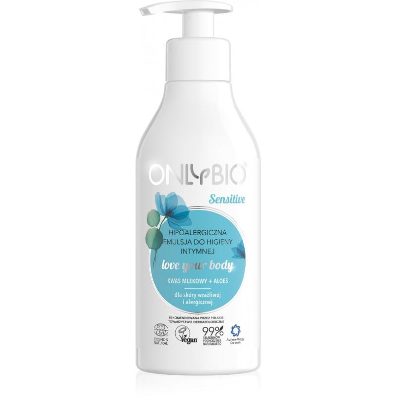 OnlyBio Sensitive Hypoallergenic emulsion for intimate hygiene 250ml - OnlyBio - Vesa Beauty