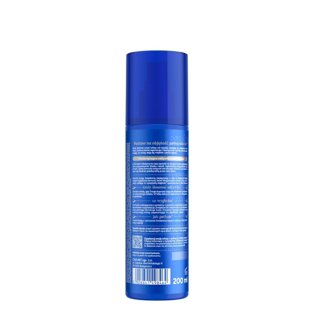 OnlyBio VOLUME Lightweight smoothing conditioner 200ml - OnlyBio - Vesa Beauty
