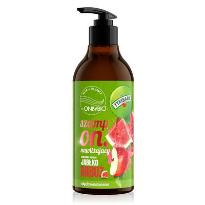 OnlyBio x Tymbark - Hair in Balance Moisturizing Shampoo Apple-watermelon 400ml - OnlyBio - Vesa Beauty