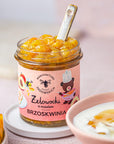 Peach in gel with Honey "Żelowocki" 320g - Sadowski Bee Gardens - Vesa Beauty