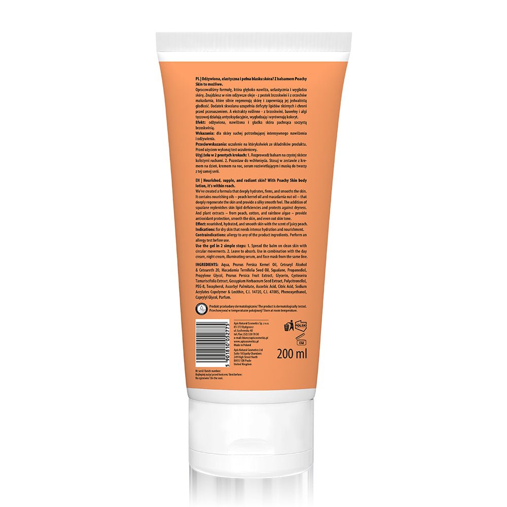 PEACHY SKIN Moisturizing Body Lotion 200ml - APIS - Vesa Beauty