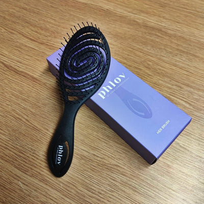 Phlov Biodegradable hair brush HAVE A GOOD HAIR DAY black - Phlov - Vesa Beauty