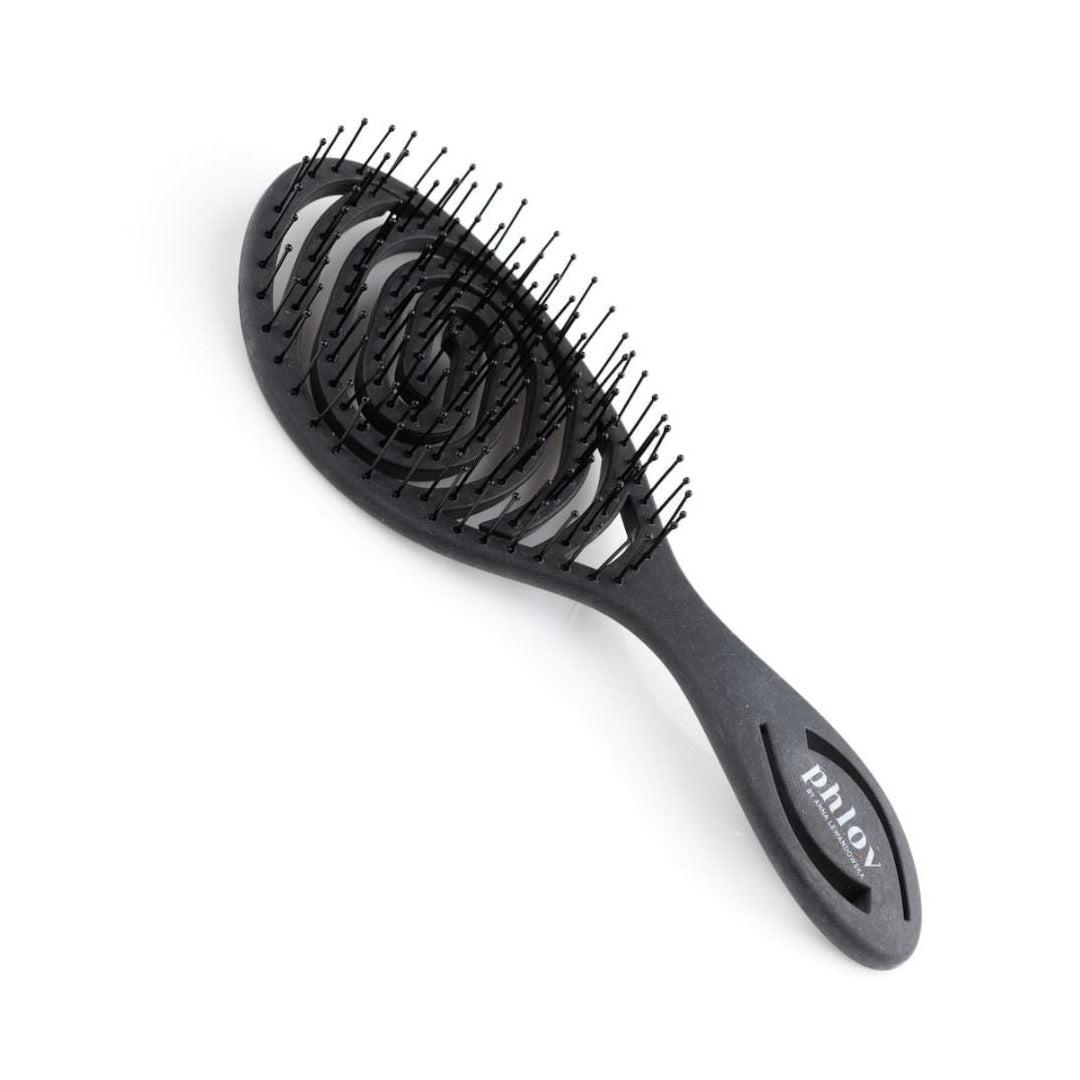 Phlov Biodegradable hair brush HAVE A GOOD HAIR DAY black - Phlov - Vesa Beauty