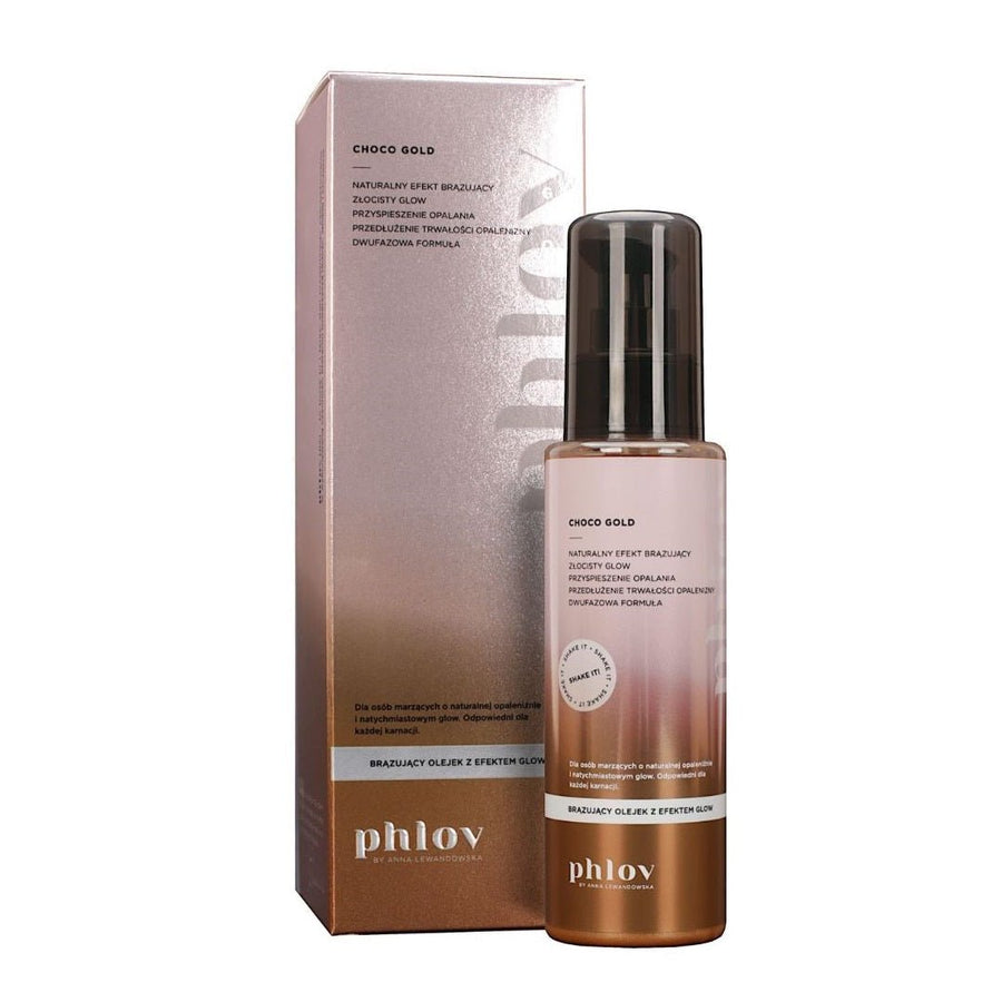 Phlov Bronzing Oil with Glow Effect CHOCO GOLD 100ml - Phlov - Vesa Beauty