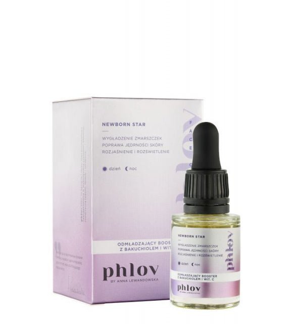 Phlov Rejuvenating booster with bakuchiol and vitamin C NEWBORN STAR 15ml - Phlov - Vesa Beauty