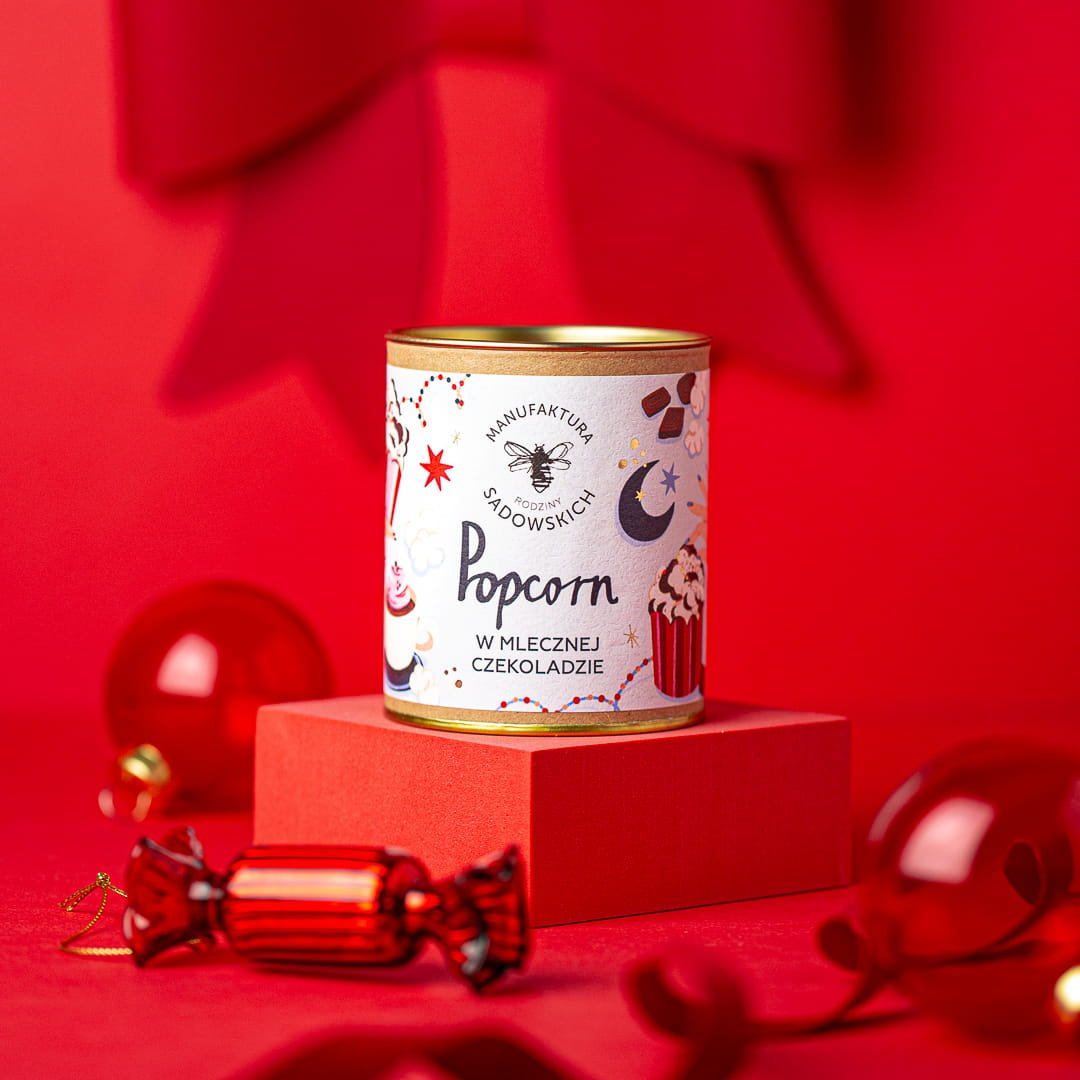 Popcorn coated in chocolate 60g - Sadowski Bee Gardens - Vesa Beauty