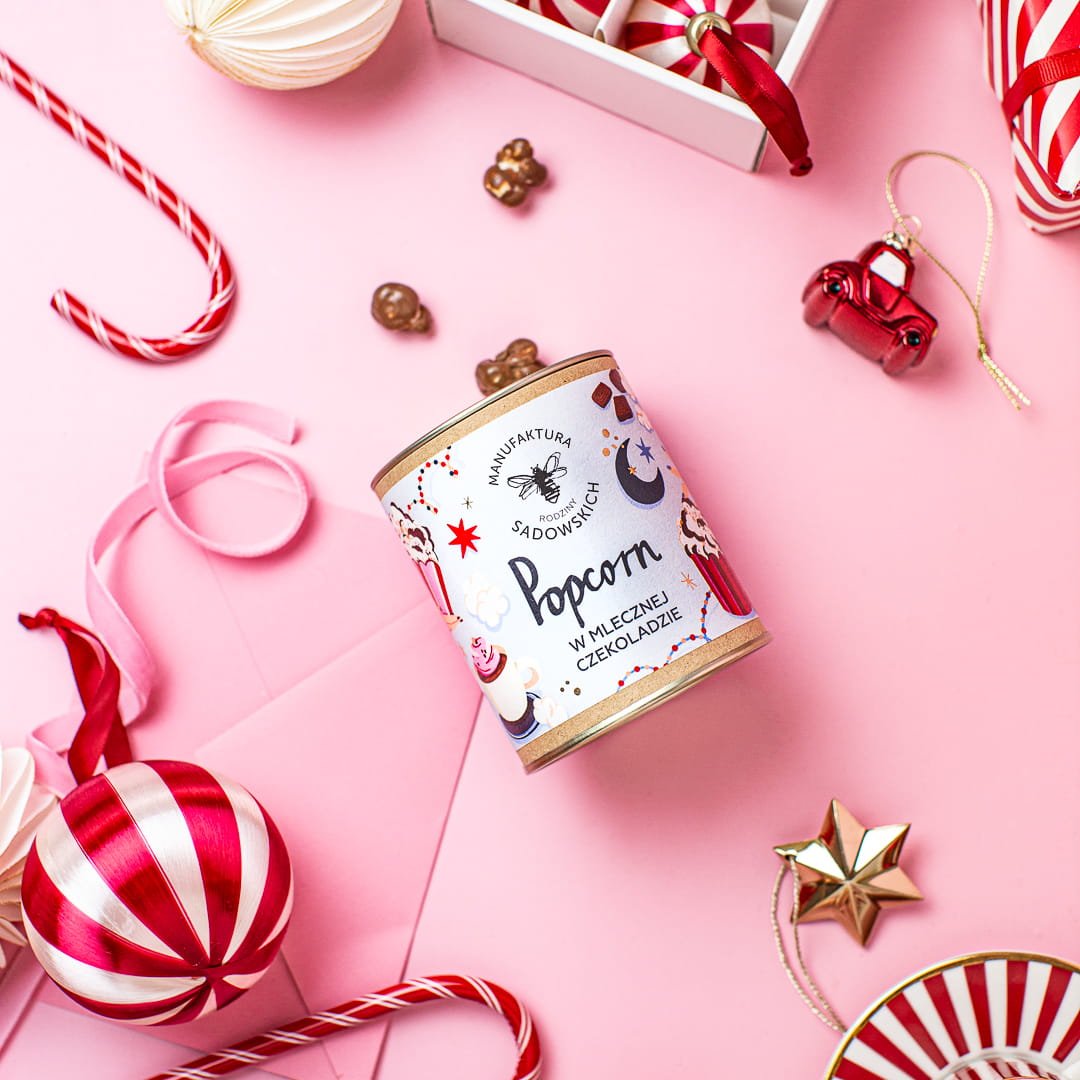 Popcorn coated in chocolate 60g - Sadowski Bee Gardens - Vesa Beauty